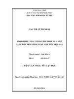 Bảo đảm dự thầu trong đấu thầu mua sắm hàng hóa theo pháp luật việt nam hiện nay 