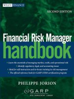 Jorion   financial risk manager handbook 