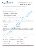 đề thi thử môn hóa 2016 có giải chi tiết