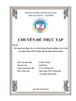 Mở rộng hoạt động cho vay khách hàng Doanh nghiệp vừa và nhỏ tại Ngân hàng thương mại cổ phần Quân Đội chi nhánh Hoàn Kiếm