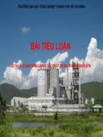 XÁC ĐỊNH hàm LƯỢNG các CHẤT TRONG XI MĂNG NGHI sơn 