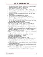 bộ câu hỏi kiến thức tổng hợp hay