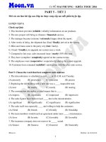 TOEIC   part 5   tiết 2   luyện tập 