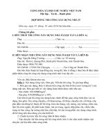 HỢP ĐỒNG THI CÔNG xây DỰNG ANH TRƯỜNG