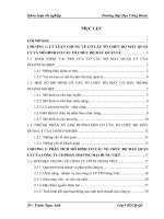 Hoàn thiện mô hình cơ cấu tổ chức bộ máy quản lý Công ty Cổ phần thương mại Hưng Việt