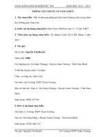 SÁNG KIẾN KINH NGHIỆM Một số phương pháp giải bài toán khoảng cách trong hình học không gian tổng hợp