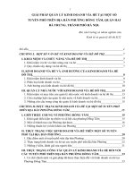 Một số giải pháp quản lý kinh doanh vỉa hè tại các tuyến phố trên địa bàn phường Đồng Tâm, Quận Hai Bà Trưng Hà Nội