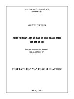 Thực thi pháp luật về đăng ký kinh doanh trên địa bàn Hà Nội