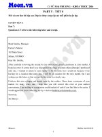 TOEIC   part 5   tiết 8   luyen tap 