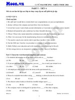 TOEIC   part 5   tiết 4  Luyện tập