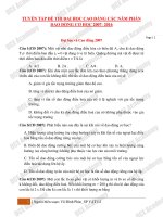 Tuyển tập dao động cơ trong đề thi đh (2007 2016)