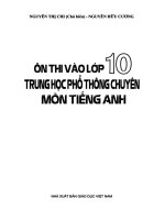 Luyện thi tiếng anh vào 10 và chuyên anh 9 (Phần 2)