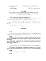 PHÊ DUYỆT DANH MỤC VĂN BẢN QUY PHẠM PHÁP LUẬT HƯỚNG DẪN LUẬT NGÂN HÀNG NHÀ NƯỚC VIỆT NAM