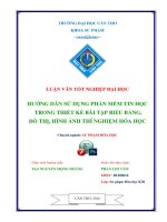 HƯỚNG dẫn sử DỤNG PHẦN mềm TIN học TRONG THIẾT kế bài tập BIỂU BẢNG,  đồ THỊ, HÌNH ẢNH THÍ NGHIỆM hóa học 