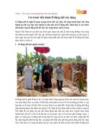 Các bước tiến hành lễ động thổ xây dựng