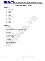 Keys to reading test 2 3 