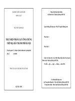 Thực hiện pháp luật công chứng trên địa bàn thành phố Hà Nội