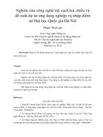 Nghiên cứu công nghệ mã vạch hai chiều và đề xuất dự án ứng dụng nghiệp vụ nhập điểm tại đại học quốc gia hà nội 