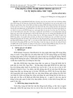 Ứng dụng công nghệ RFID trong quản lý và tự động hóa thư viện 