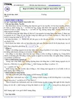 Chuyên Đề Hạt Nhân Nguyên Tử Luyện Thi Đại Học