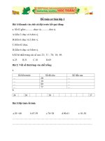 bộ đề lớp 1 ôn thi HSG hay 