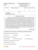 Đề thi giữa học kì 1 môn Tiếng Việt lớp 4 trường tiểu học Đồng Kho 1, Bình Thuận năm học 2016 - 2017