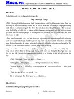 Translation   reading test 1 2 