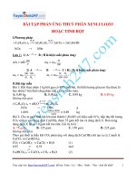 bai tap phan ung thuy phan tinh bot hoac xenlulozo