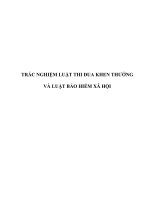 TRẮC NGHIỆM LUẬT THI ĐUA KHEN THƯỞNG VÀ LUẬT BẢO HIỂM XÃ HỘI