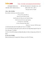 Đề thi giữa học kì 1 môn Ngữ văn lớp 11 trường THPT Thống Nhất A, Đồng Nai năm học 2016 - 2017