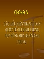 Bộ slide bài giảng thanh toán quốc tế phần  (3) NEU