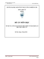 Báo cáo mạch điều khiển động cơ qua Bluetooth