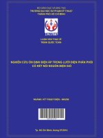 nghiên cứu ổn định điện áp trong lưới điện phân phối có kết nối nguồn điện gió 