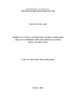 Luận án tiến sĩ kỹ thuật hóa học nghiên cứu nâng cao tính chất cơ học và độ chậm cháy của compozit trên nền epoxy gia cường bằng vải thủy tinh