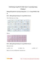 Giải bài tập trang 90, 91 SGK Toán 4: Luyện tập chung Chương 2