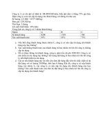 Bài Tập  QTTD tài chính doanh nghiệp hiện đại