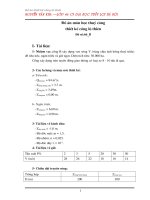 Đề án môn thủy công