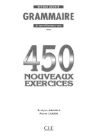 Entraînez vous avec 450 nouveaux exercices de grammaire  niveau avancé