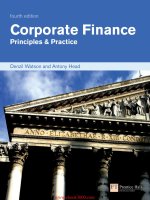 Corporate finance principles practice 4 edition