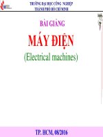 BÀI GIẢNG MÁY ĐIỆN (IUH)