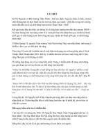 Độc học môi trường: hiện tượng cá chết và ddioxxin ở việt nam