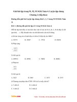 Giải bài tập trang 91, 92, 93 SGK Toán 4: Luyện tập chung Chương 2 (tiếp theo)