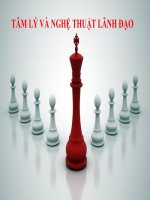 TÂM lý và NGHỆ THUẬT LÃNH đạo
