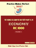 TỪ VỰNG và cụm từ CHI TIẾT PART 5, 6 toeic ECONOMY RC1000 volume 2