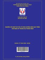 nghiên cứu một số yếu tố ảnh hưởng đến quá trình sụp điện áp trong hệ thống điện 