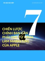 7 chiến lược marketing của apple
