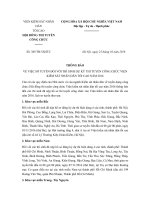 Thông báo 385/TB-VKSTC về sơ tuyển đối với thí sinh dự kỳ thi tuyển công chức Viện kiểm sát nhân dân tối cao năm 2016