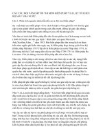 CÁC CÂU HỎI VẤN ĐÁP ÔN THI MÔN HIẾN PHÁP VÀ LUẬT TỔ CHỨC BỘ MÁY NHÀ NƯỚC