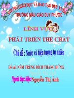 NÉM TRÚNG ĐÍCH THẲNG ĐỨNG