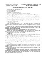 KẾ HOẠCH CÁ NHÂN MÔN TIẾNG ANH KHỐI 7 9 NĂM HỌC 2016 2017